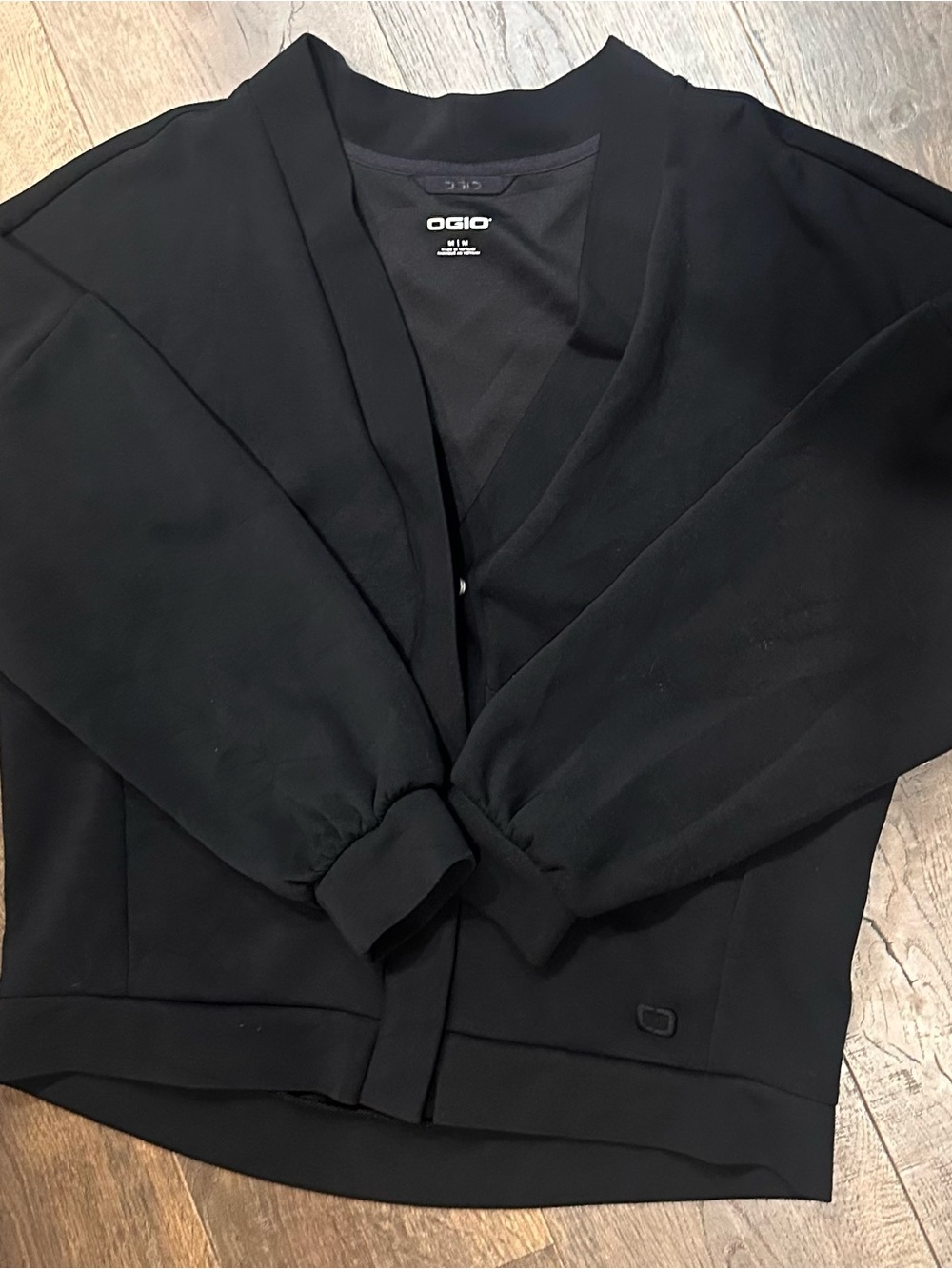 OGIO Black Open-Front Bomber Jacket